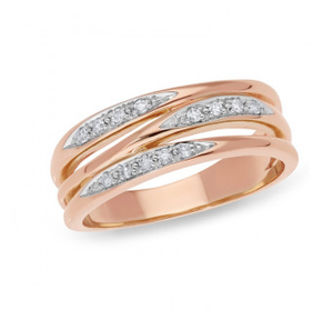 Rose Gold Triple Band Ring