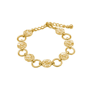 Gold Plated Amber Bracelet