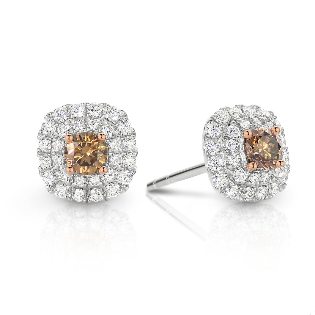 Australian Chocolate Diamond Studs