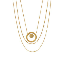 Load image into Gallery viewer, Vanity Gold Circle Necklace
