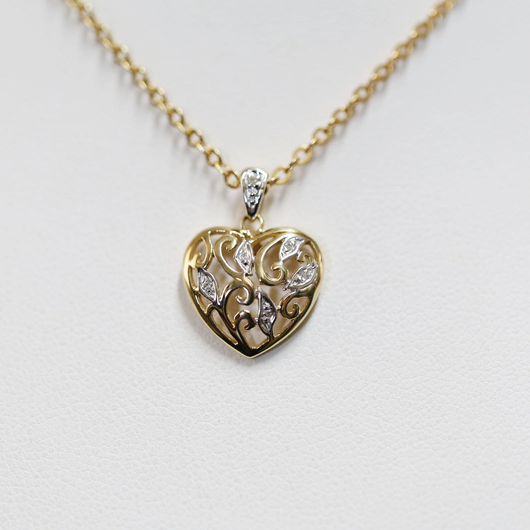 Yellow Gold Heart Pendant