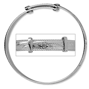 Engraved Baby's Bangle