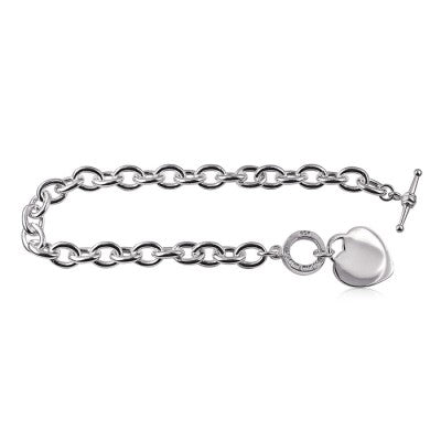 T-bar Style Bracelet with Heart