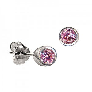 Pink Stud Earrings