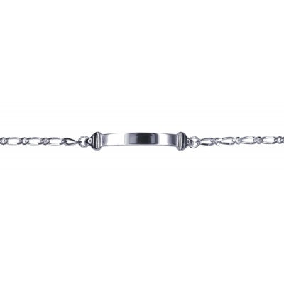 Diamond Cut Figaro Link Engravable Bracelet