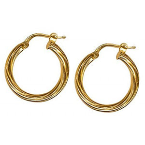 Medium Twist Hoop Earrings