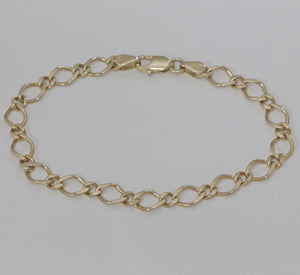 9ct Yellow Gold Figaro Link Bracelet