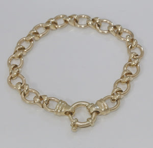 9ct Yellow Gold Twist Link Bracelet