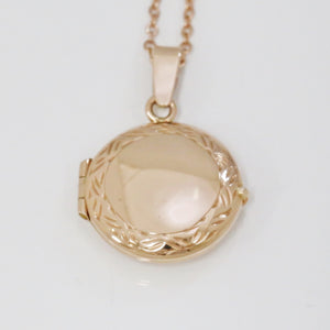 Handmade 9ct Rose Gold Round Locket (Medium)