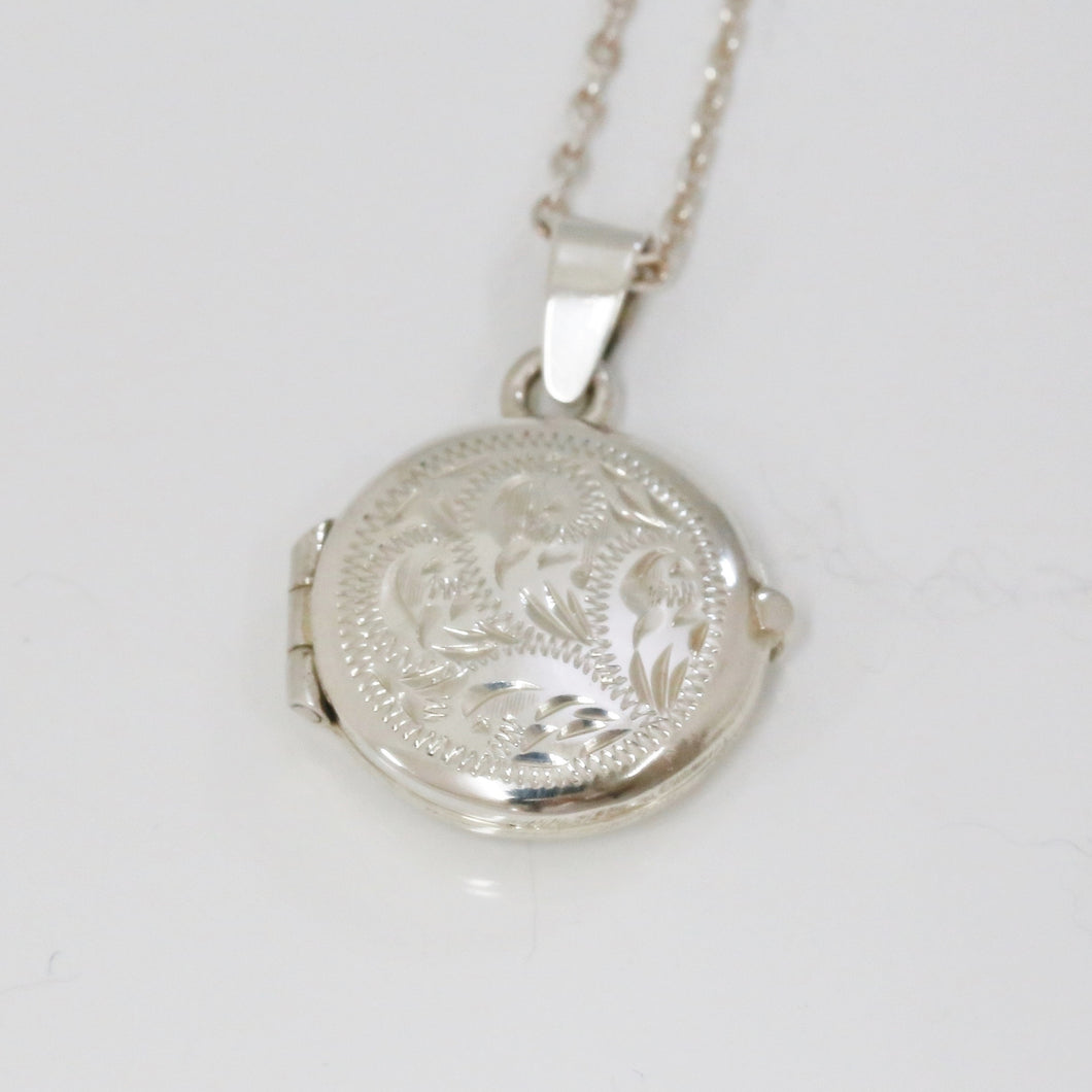 Handmade Sterling Silver Round Locket (Small)