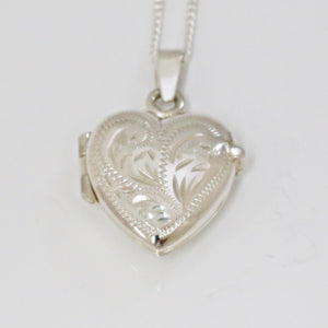 Handmade Sterling Silver Heart Locket (Small)