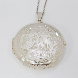 Handmade Sterling Silver Round Locket (Large)