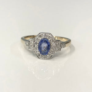 Sapphire and Diamond Ring