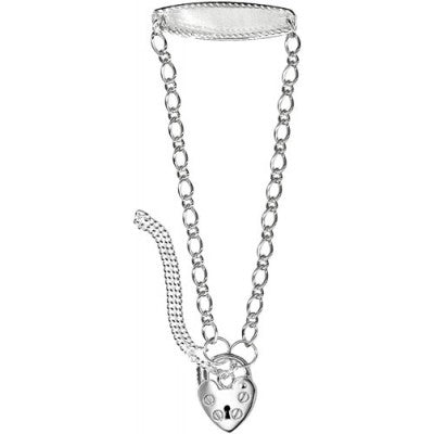 Figaro Link Padlock Bracelet