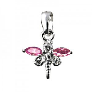 Pink Dragonfly Pendant