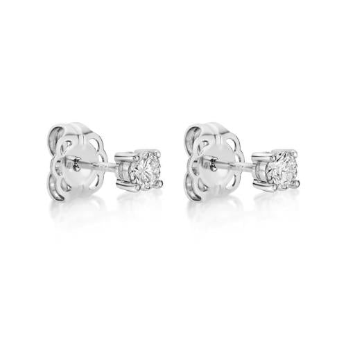 Claw Set Diamond Earrings